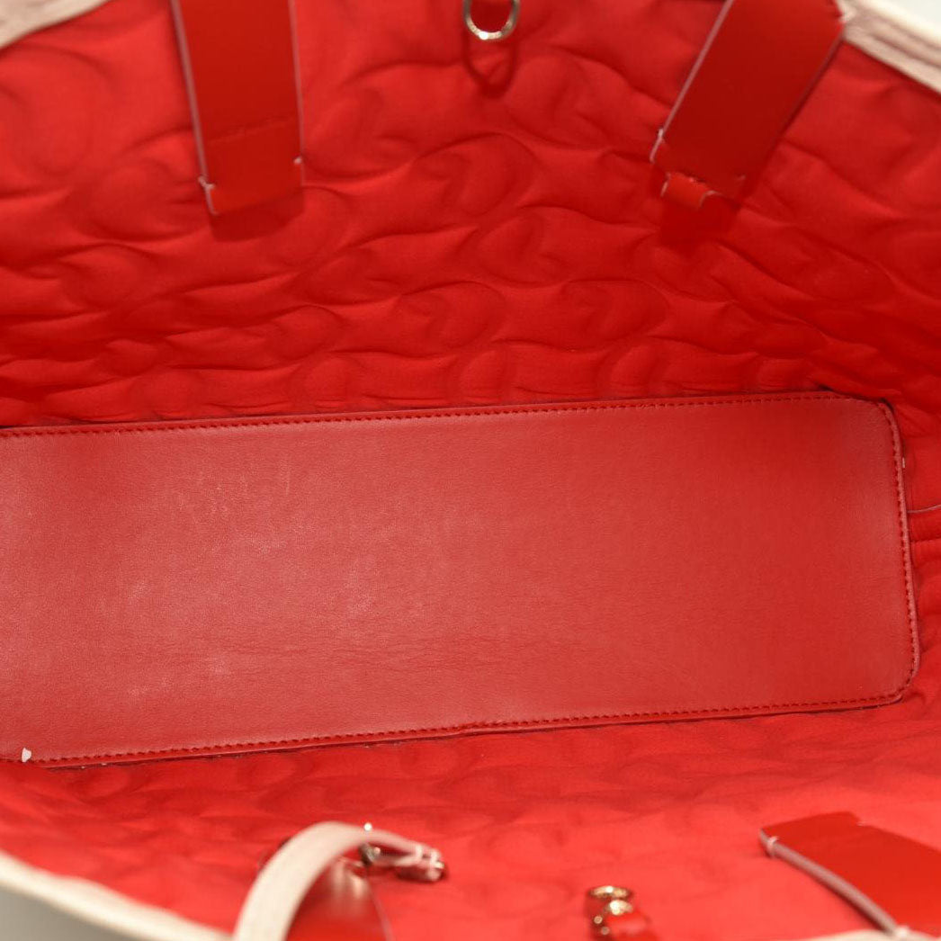 CHRISTIAN LOUBOUTIN  Nappa Embossed East West Cabata Tote Leche