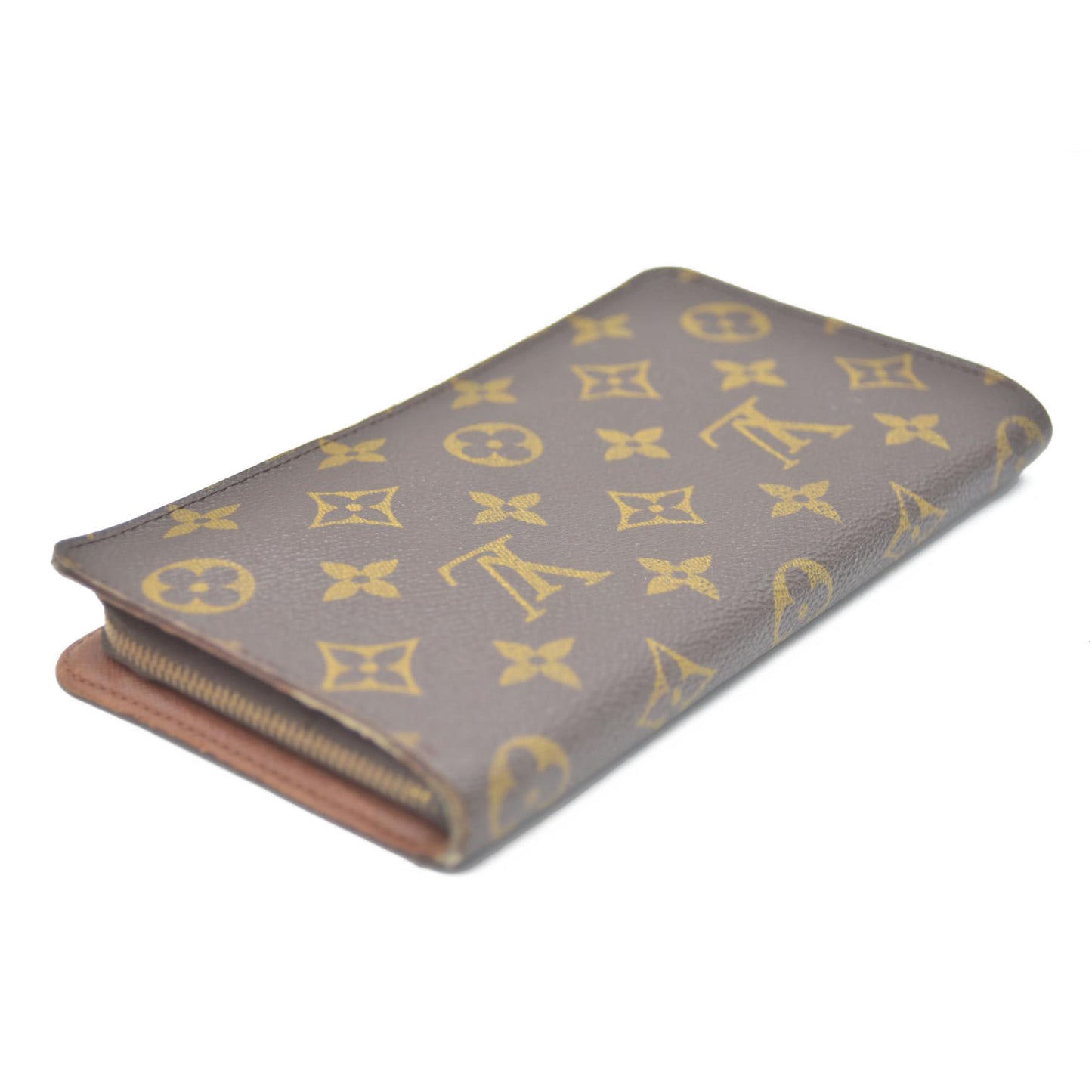 LOUIS VUITTON Monogram Porte Monnaie Zip Around Long Wallet CA1918