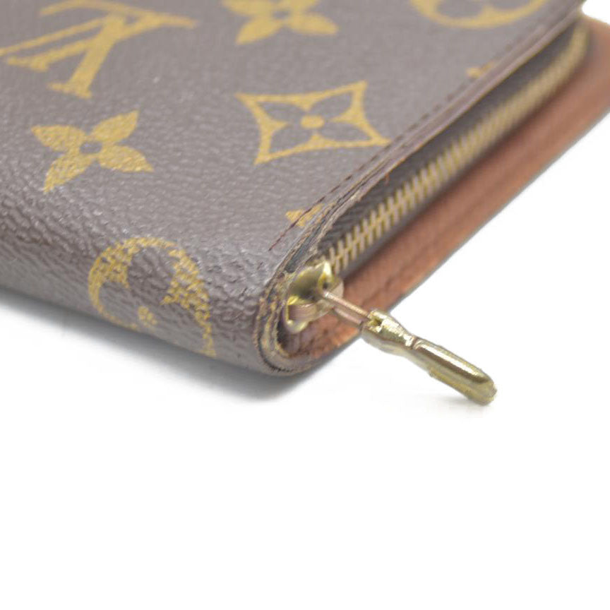 LOUIS VUITTON Monogram Porte Monnaie Zip Around Long Wallet CA1918