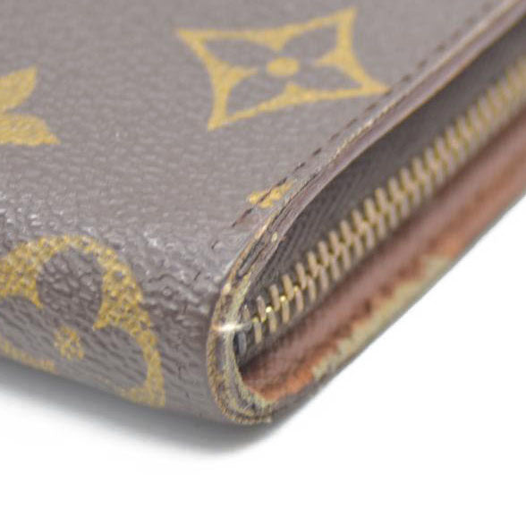 LOUIS VUITTON Monogram Porte Monnaie Zip Around Long Wallet CA1918