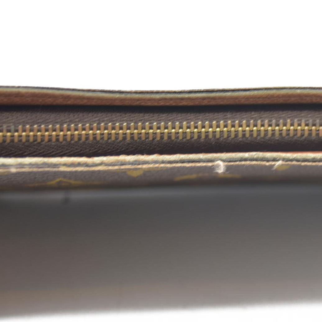 LOUIS VUITTON Monogram Porte Monnaie Zip Around Long Wallet CA1918