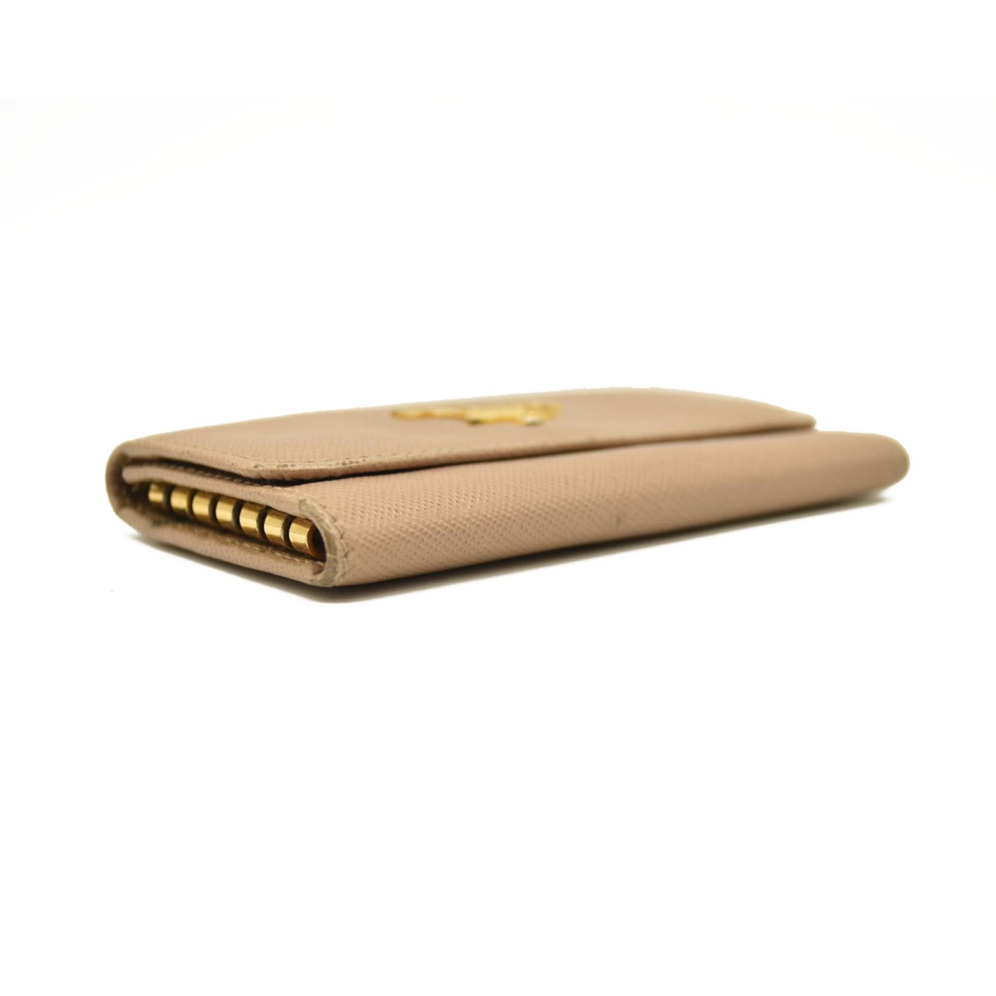 Prada  Saffiano 4 Key Holder Beige