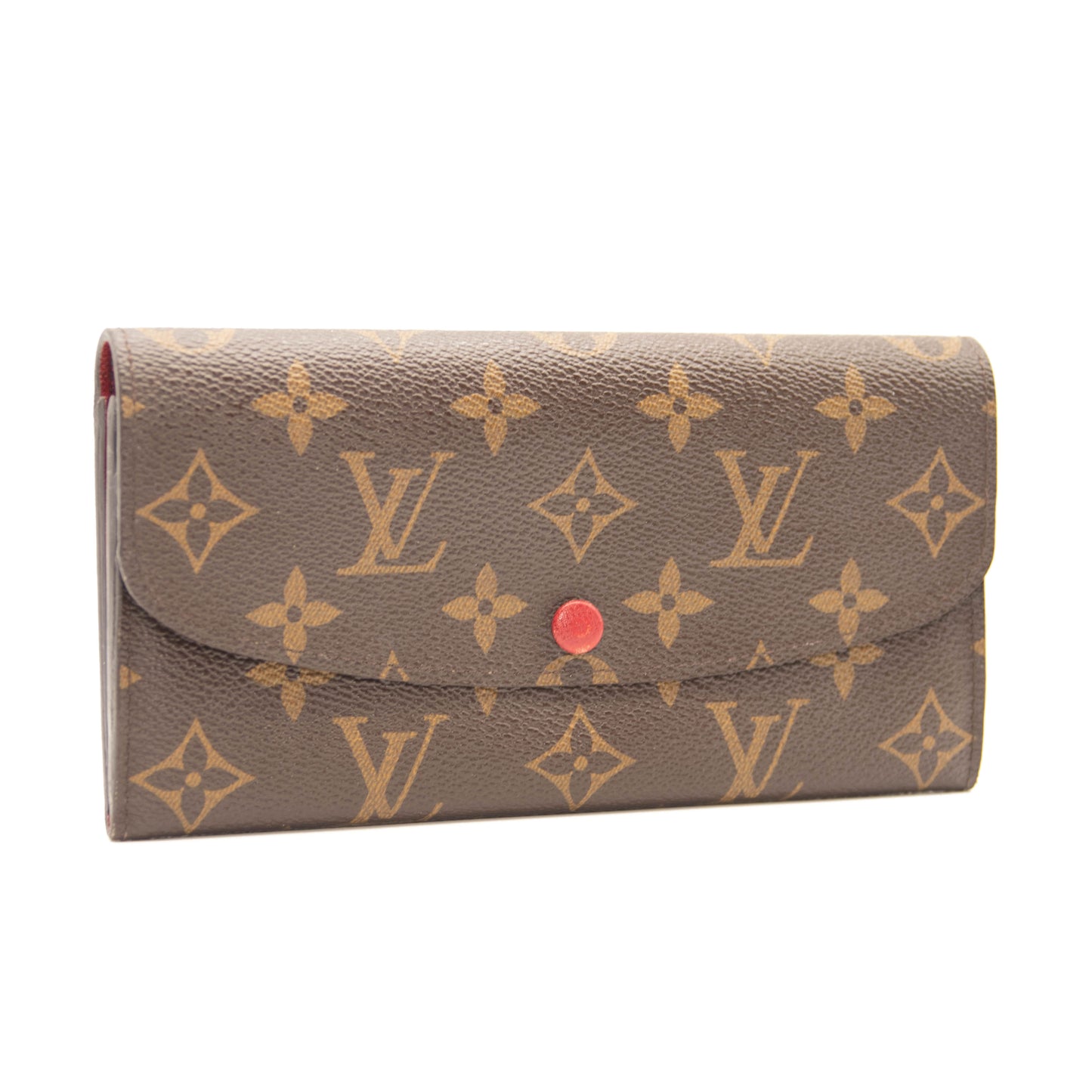 Louis Vuitton Monogram Emilie Wallet Red