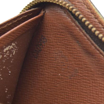 LOUIS VUITTON Monogram Porte Monnaie Zip Around Long Wallet CA1918