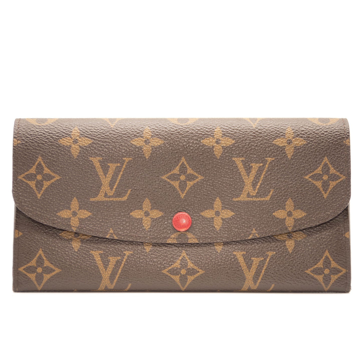 Louis Vuitton Monogram Emilie Wallet Red