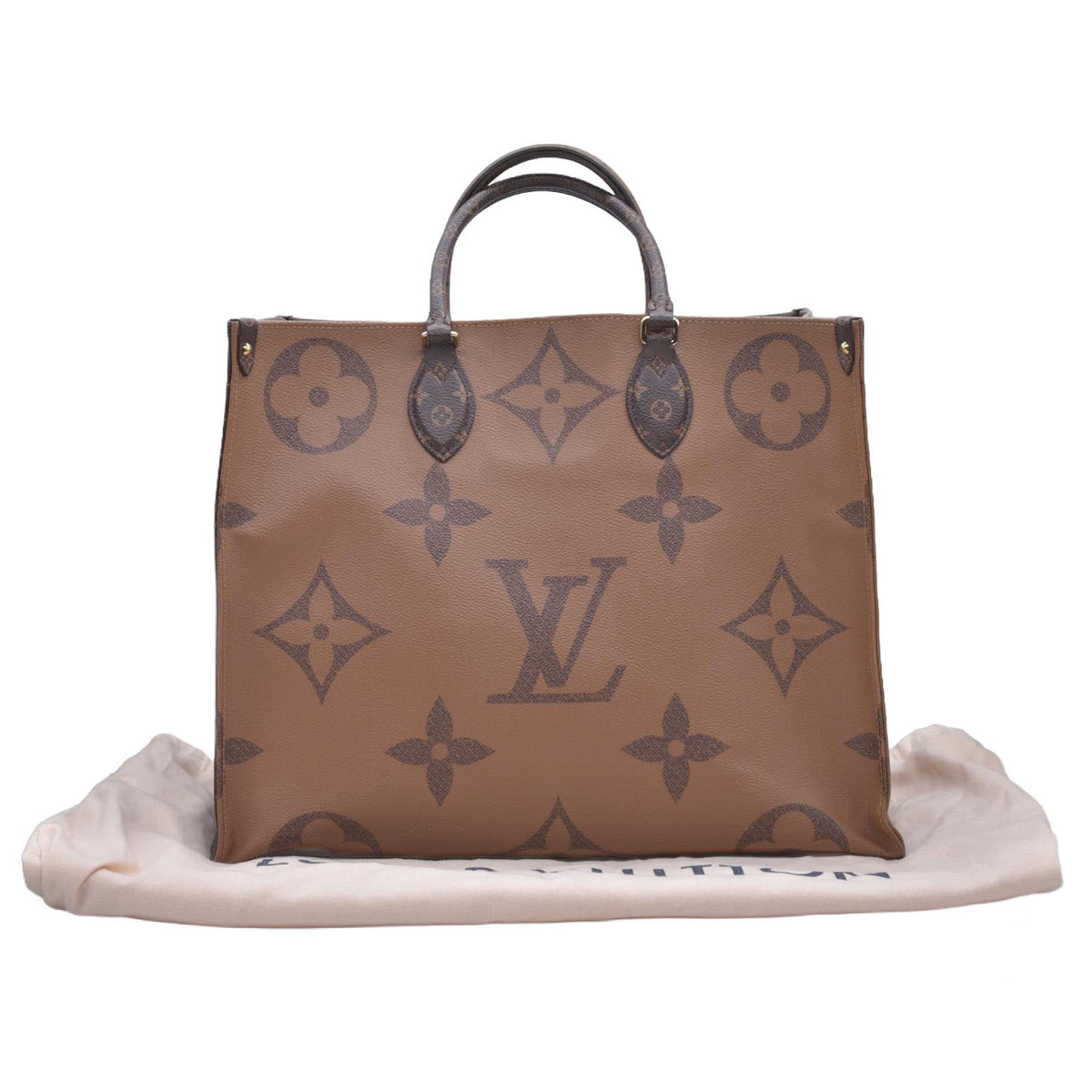 $3300 2019 Louis Vuitton Reverse Monogram Giant Onthego MM FL5109