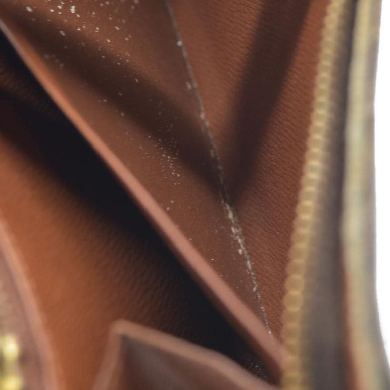 LOUIS VUITTON Monogram Porte Monnaie Zip Around Long Wallet CA1918