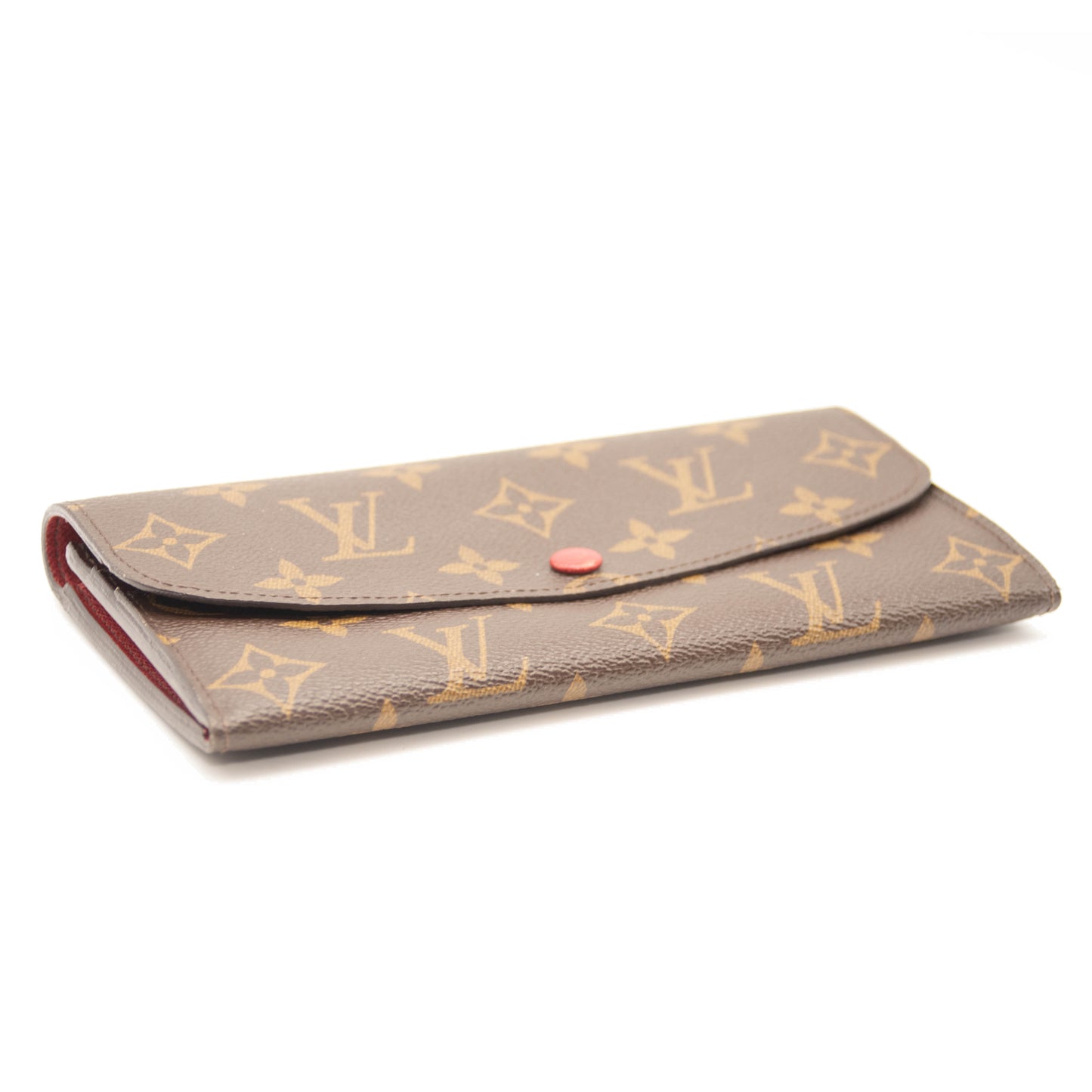 Louis Vuitton Monogram Emilie Wallet Red