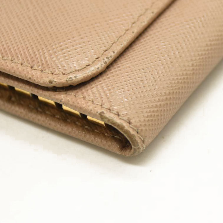 Prada  Saffiano 4 Key Holder Beige