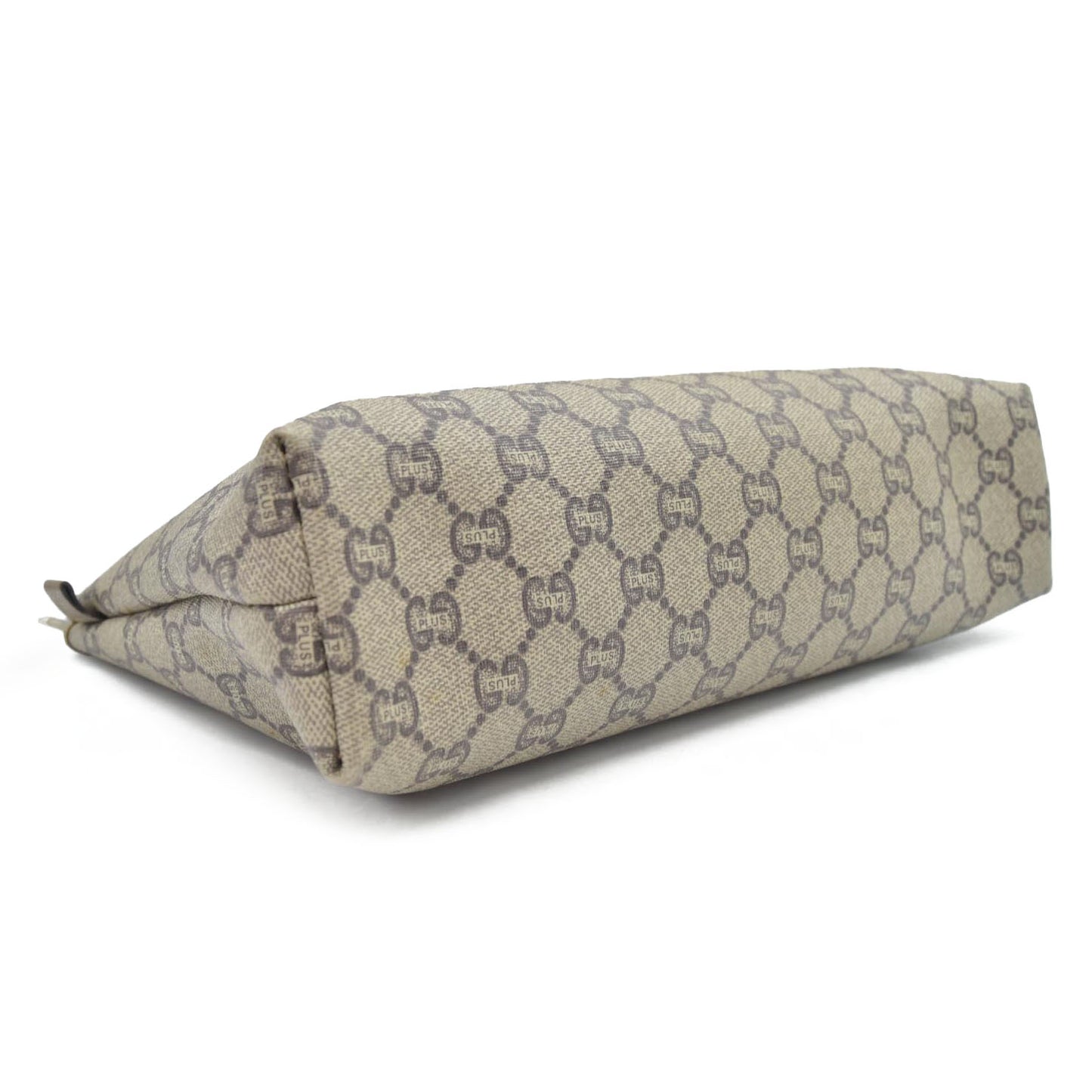 $1100 Gucci GG Gucci Plus PVC Leather Pouch Clutch Bag