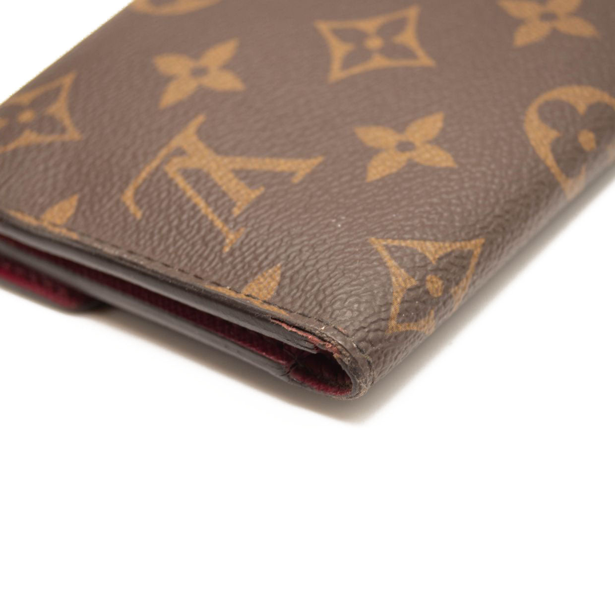 LOUIS VUITTON Monogram Victorine Wallet Fuchsia USED