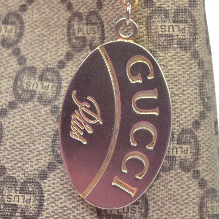 $1100 Gucci GG Gucci Plus PVC Leather Pouch Clutch Bag