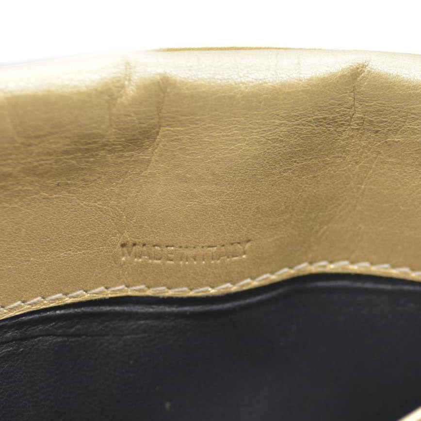 Chloe Paddington Leather Long Bifold Wallet Gold