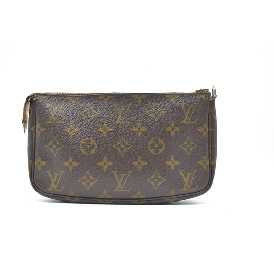 AUCTION $1290 Louis Vuitton Monogram Pochette Accessories AR1011