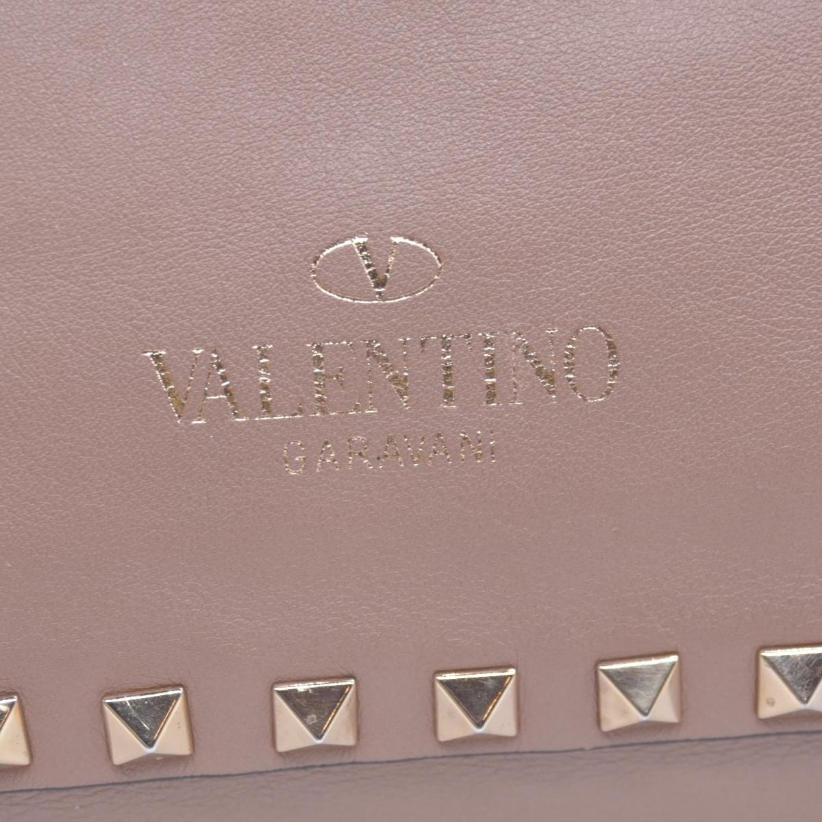 $2450 Valentino Rockstud Top Handle Smalll Shoulder Bag Beige 10021132