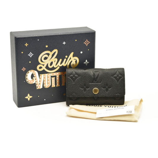 LOUIS VUITTON Empreinte Multicles 6 Key Holder Black SP4179