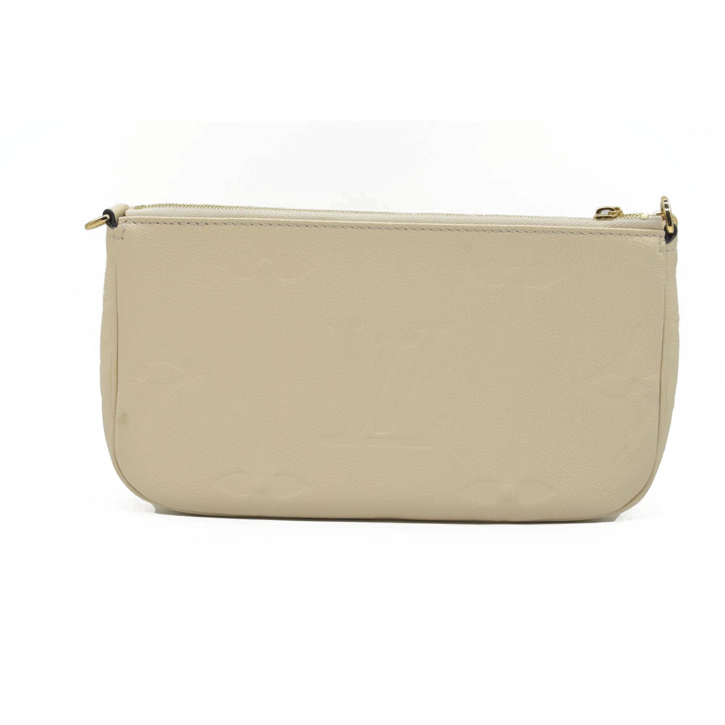 $3100 Louis Vuitton Monogram Giant Multi Pochette Accessoires Empreinte Cream