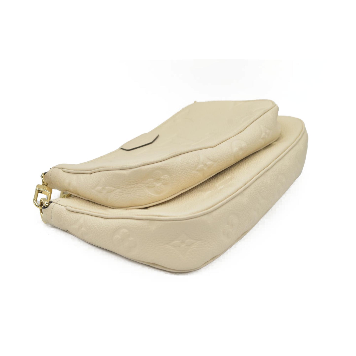 $3100 Louis Vuitton Monogram Giant Multi Pochette Accessoires Empreinte Cream