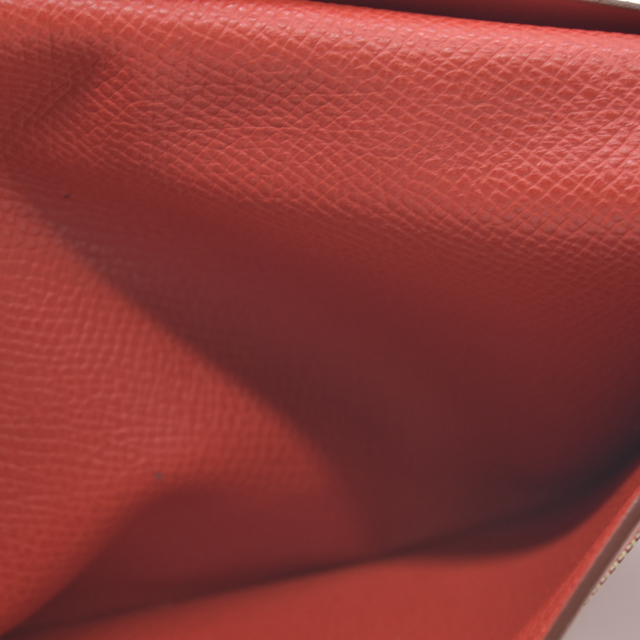 $4100 Hermes Epsom Bearn Gusset Wallet Rouge