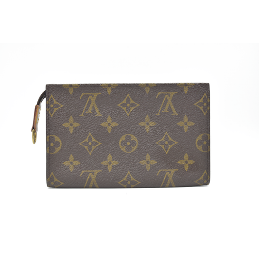 AUCTION $525 Louis Vuitton Monogram Bucket 23 Pouch FL1011