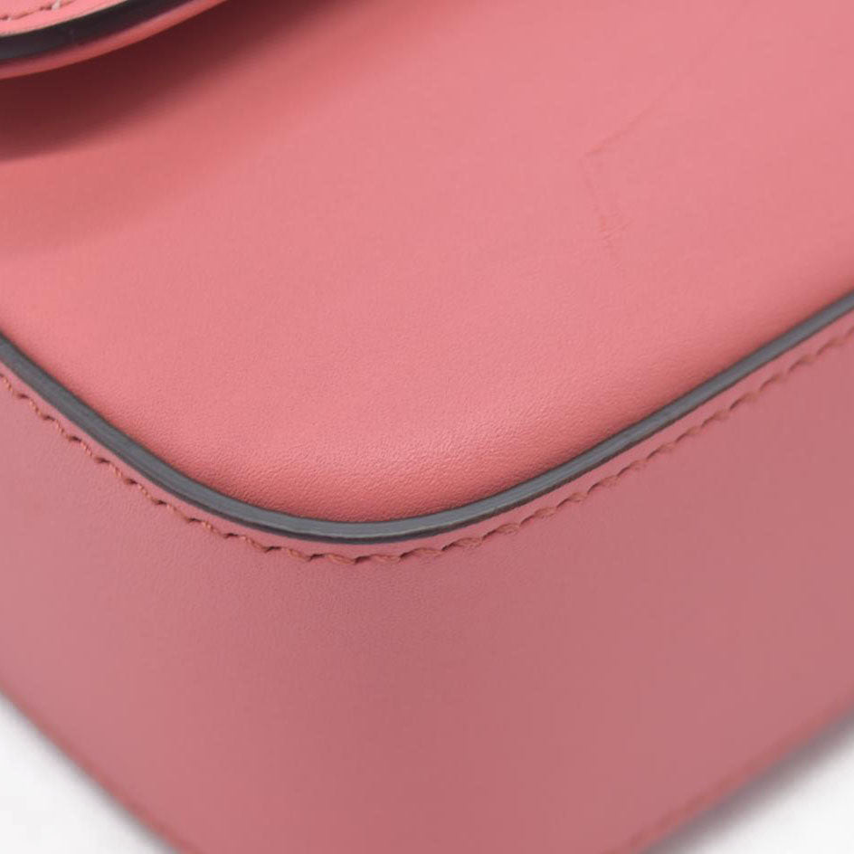 $2980 Gucci Senna Calfskin Petite GG Top Handle Shoulder Bag Pink