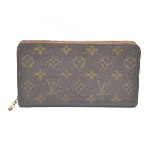 LOUIS VUITTON Monogram Porte Monnaie Zip Around Long Wallet CA0918