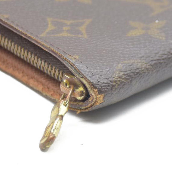 LOUIS VUITTON Monogram Porte Monnaie Zip Around Long Wallet CA0918