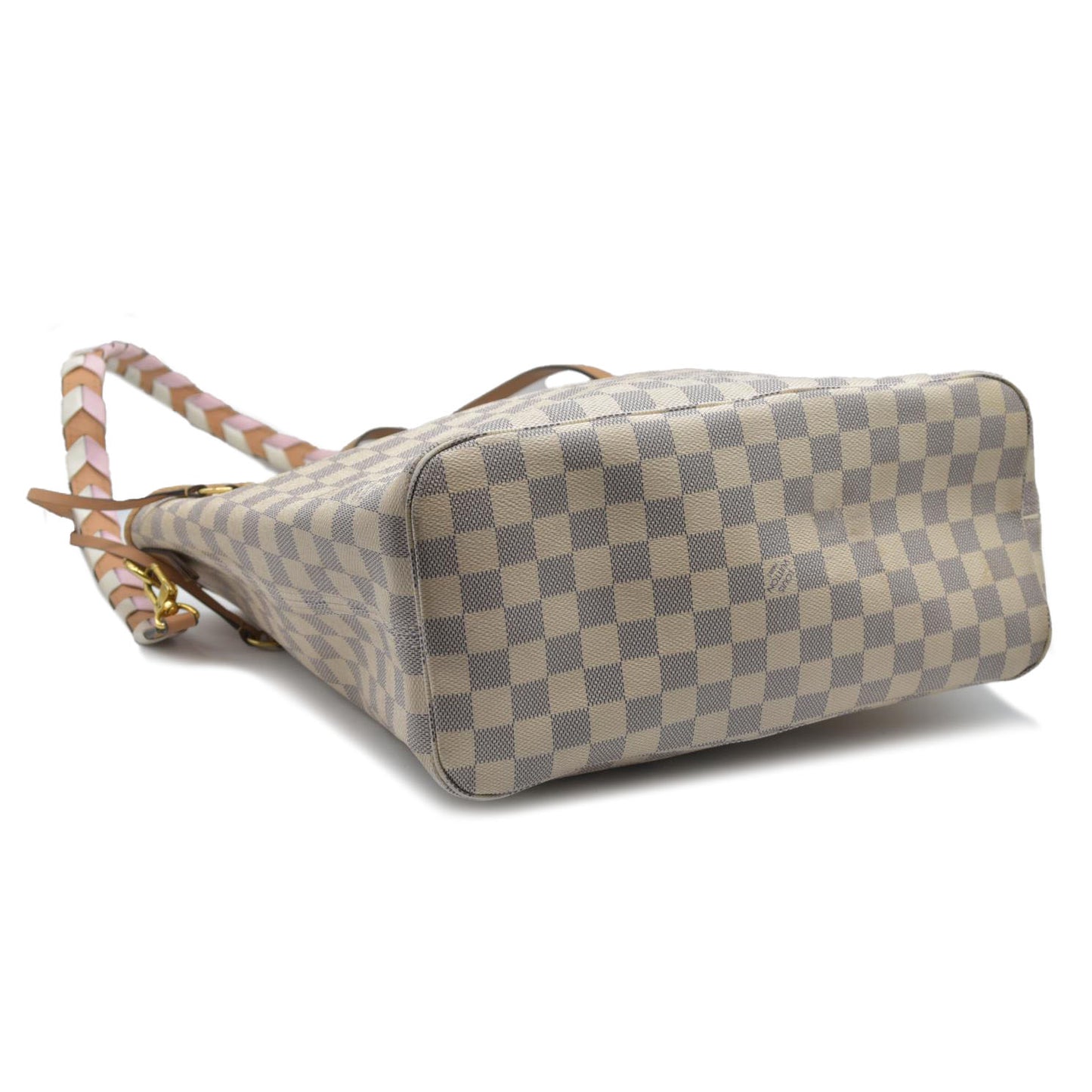 $2500 Louis Vuitton Damier Azur Braided Neverfull MM