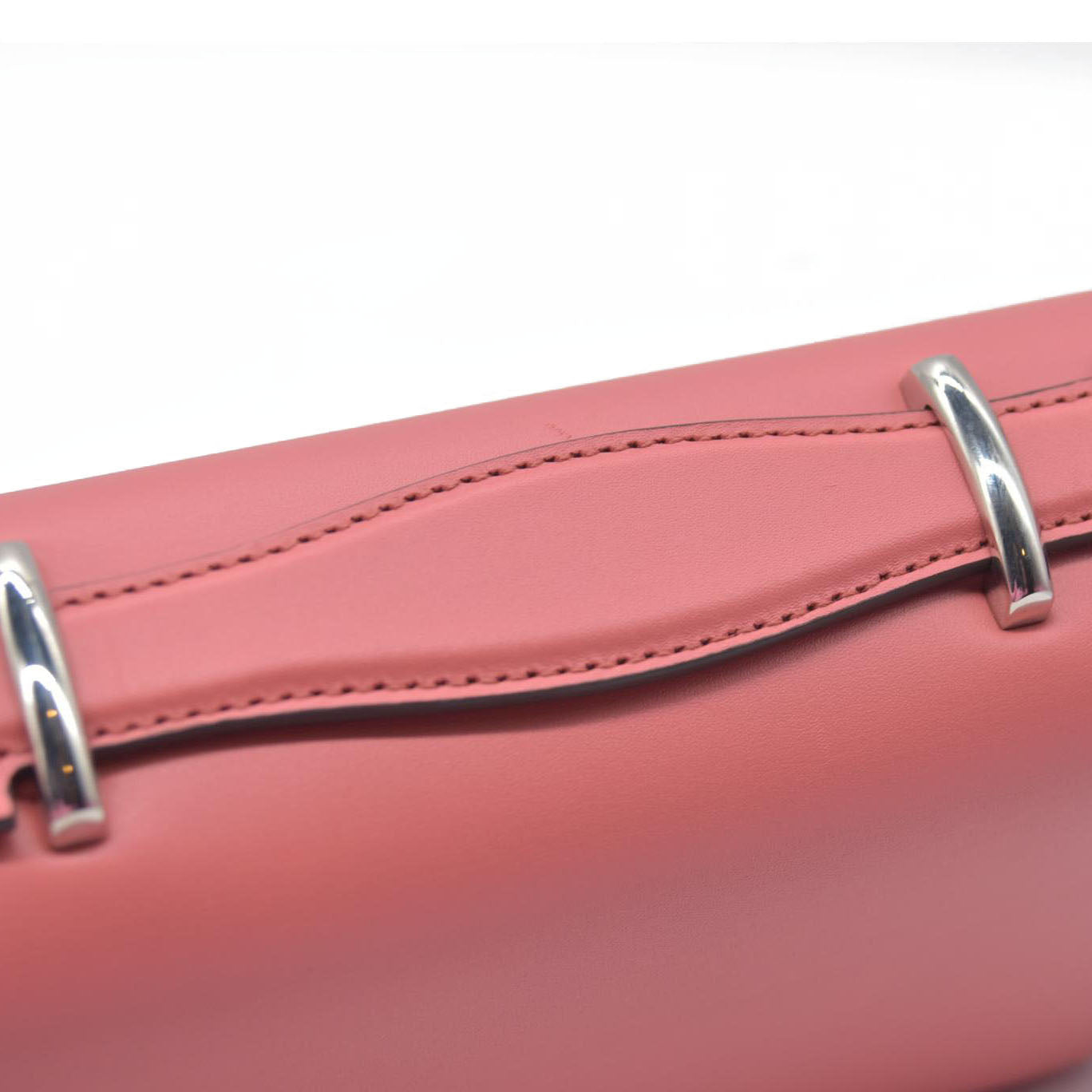 $2980 Gucci Senna Calfskin Petite GG Top Handle Shoulder Bag Pink