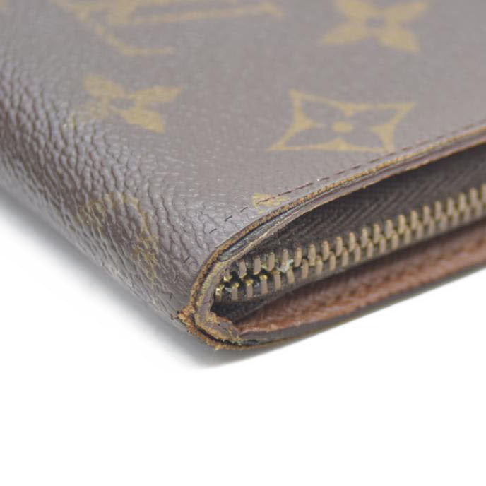LOUIS VUITTON Monogram Porte Monnaie Zip Around Long Wallet CA0918