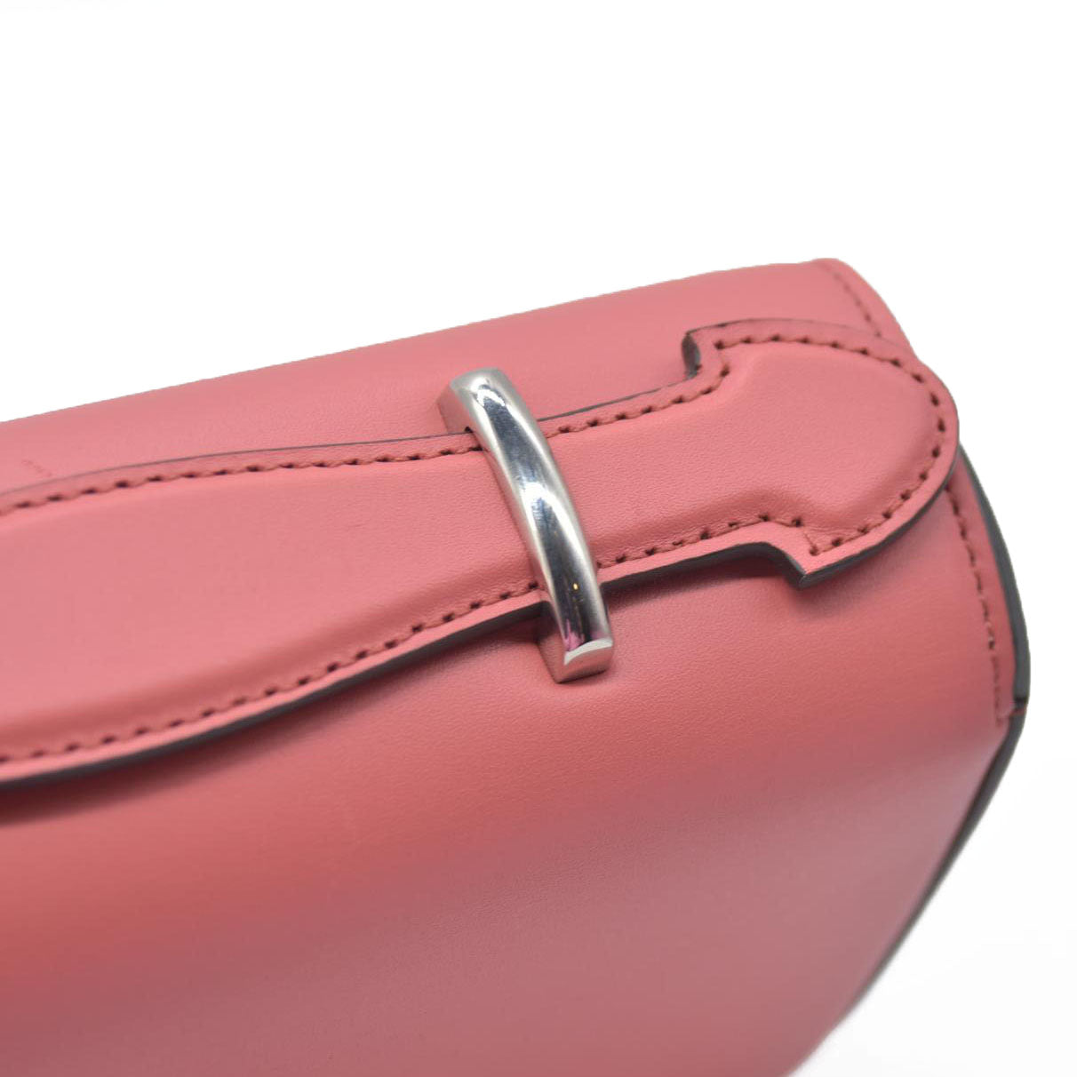 $2980 Gucci Senna Calfskin Petite GG Top Handle Shoulder Bag Pink