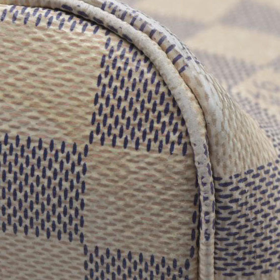 $2500 Louis Vuitton Damier Azur Braided Neverfull MM