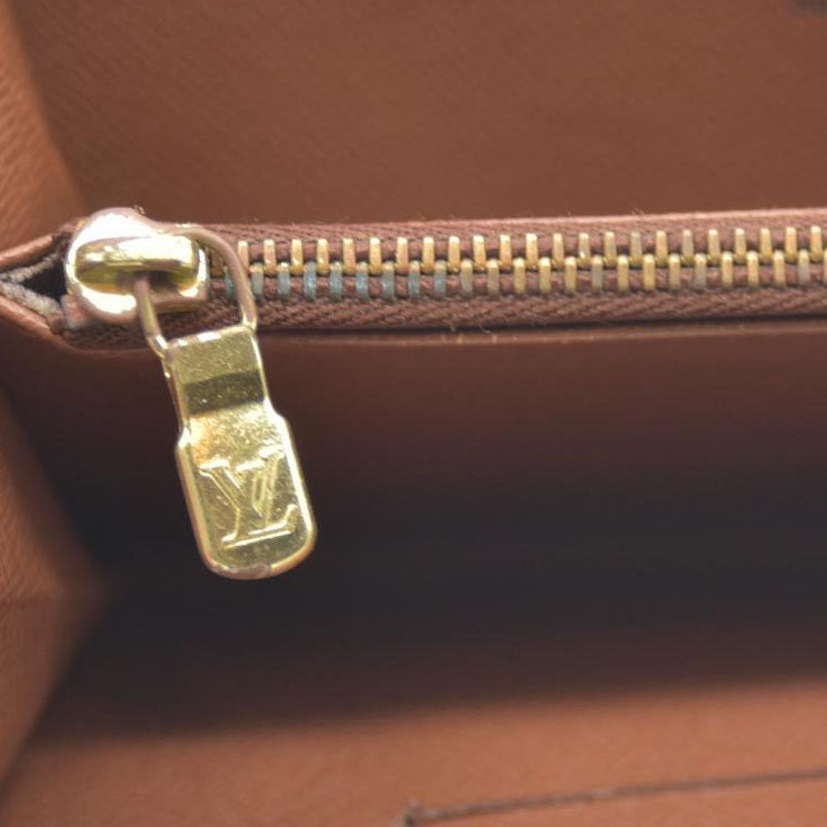 LOUIS VUITTON Monogram Porte Monnaie Zip Around Long Wallet CA0918