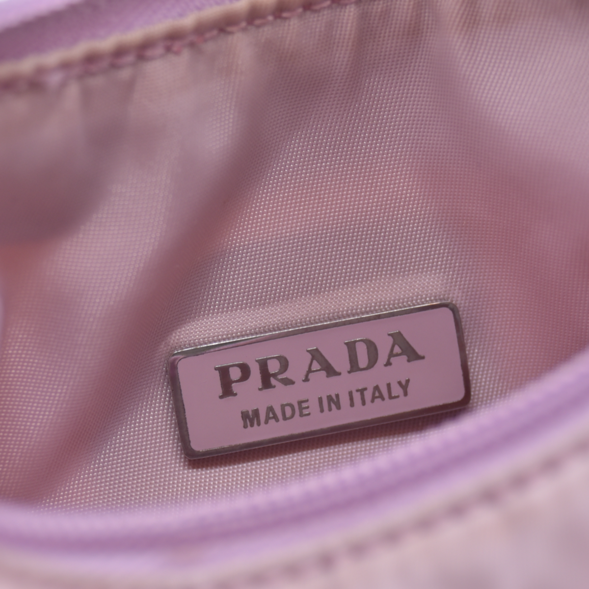 $1320 PRADA Tessuto Nylon Hobo Mini Pink Lilac 10021101