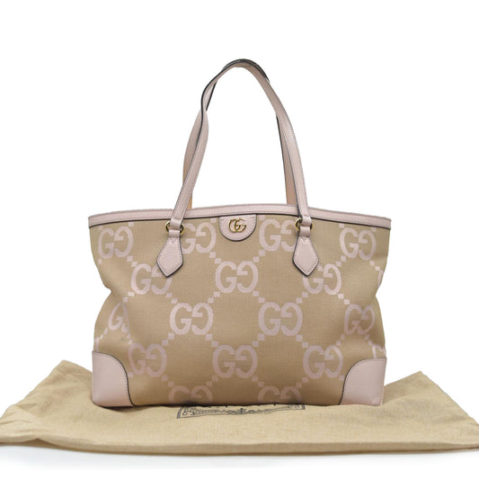 $1820 Gucci Jumbo GG Canvas Ophidia Large Shopping Tote