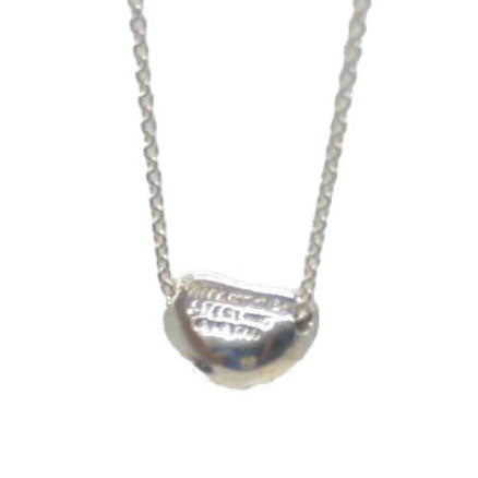 $390 Tiffany Sterling Silver 9 mm Elsa Peretti Bean Pendant Necklace