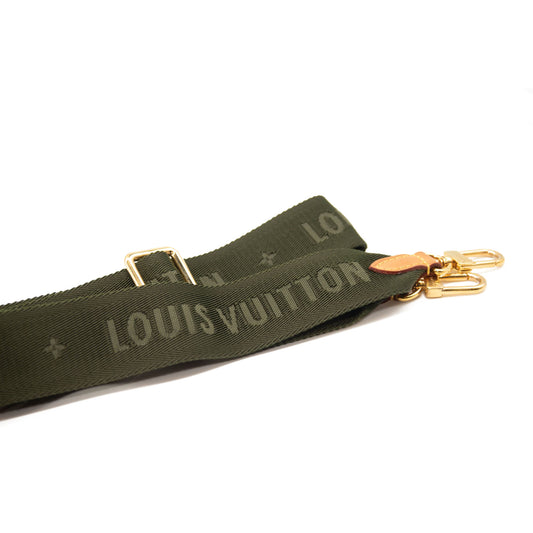 LOUIS VUITTON Monogram New Wave Multi Pochette Accessories Shoulder Strap Khaki