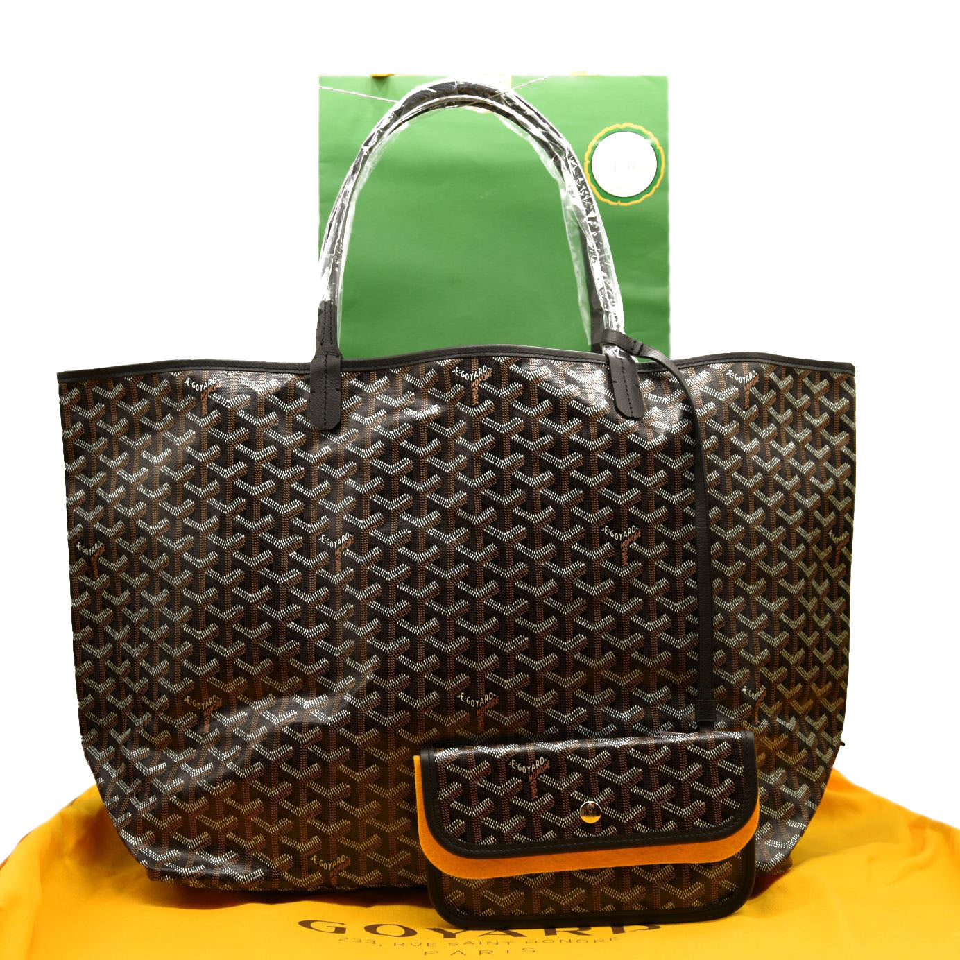 NEW GOYARD Goyardine Saint Louis GM Black