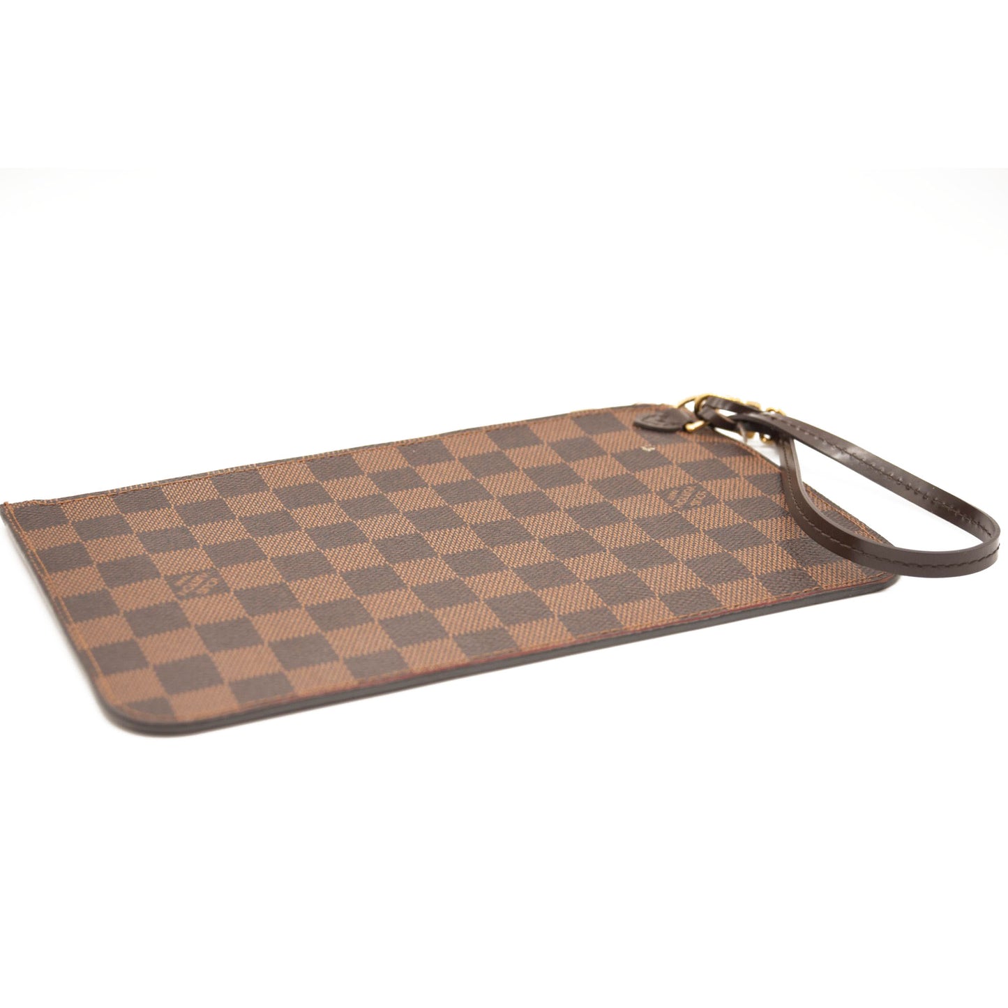 LOUIS VUITTON Damier Ebene Neverfull MM GM Pochette Rose Ballerine