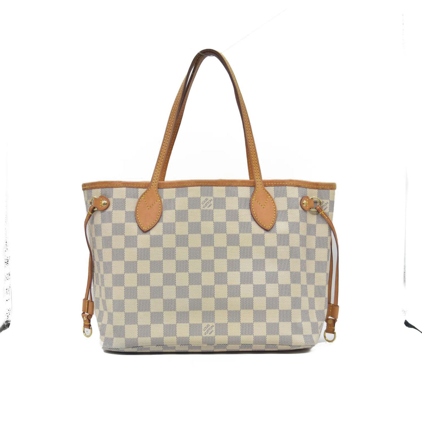 $2160 Louis Vuitton Damier Azur Neverfull PM Tote Bag Handbag VI3178 CONSIGNMENT