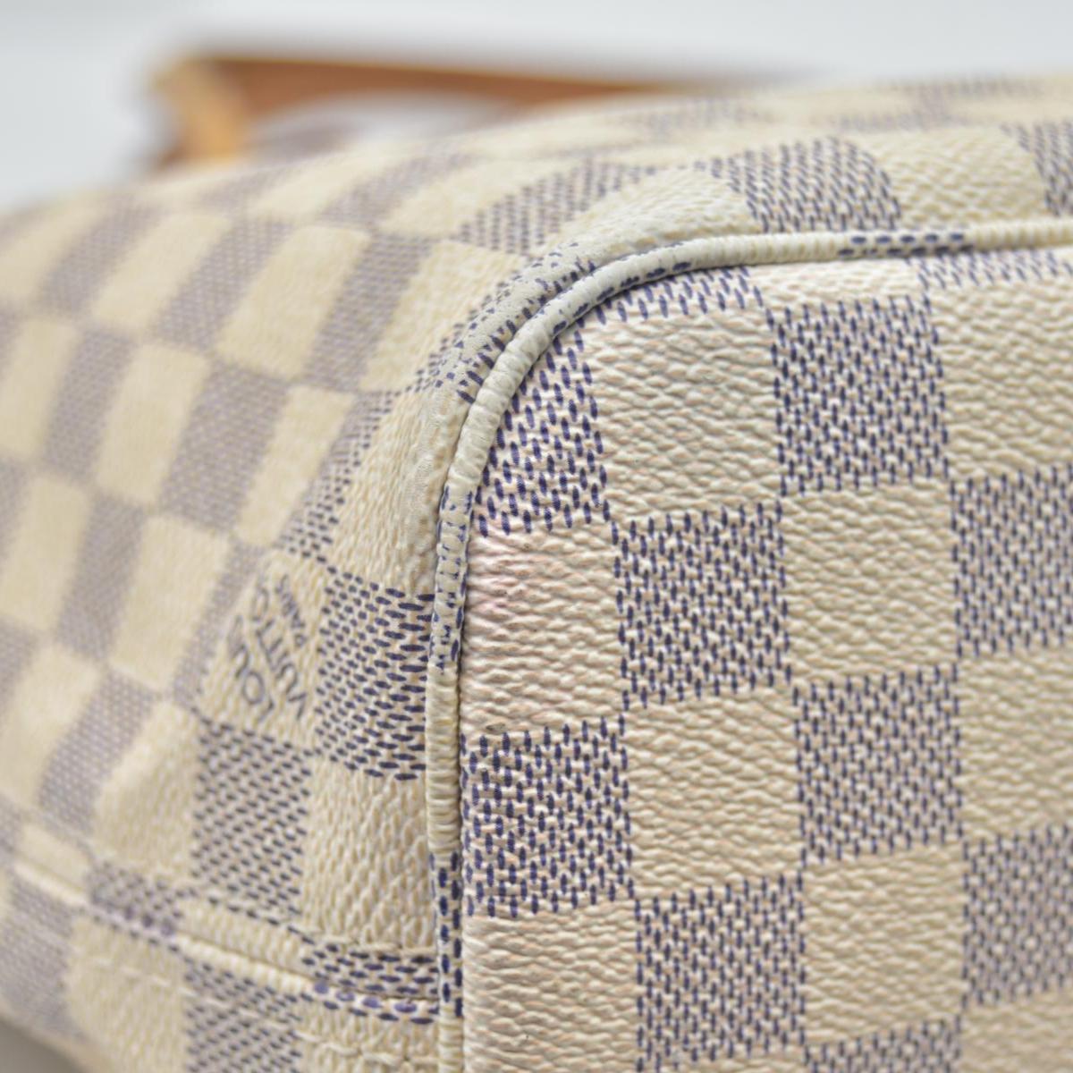 $2160 Louis Vuitton Damier Azur Neverfull PM Tote Bag Handbag VI3178 CONSIGNMENT