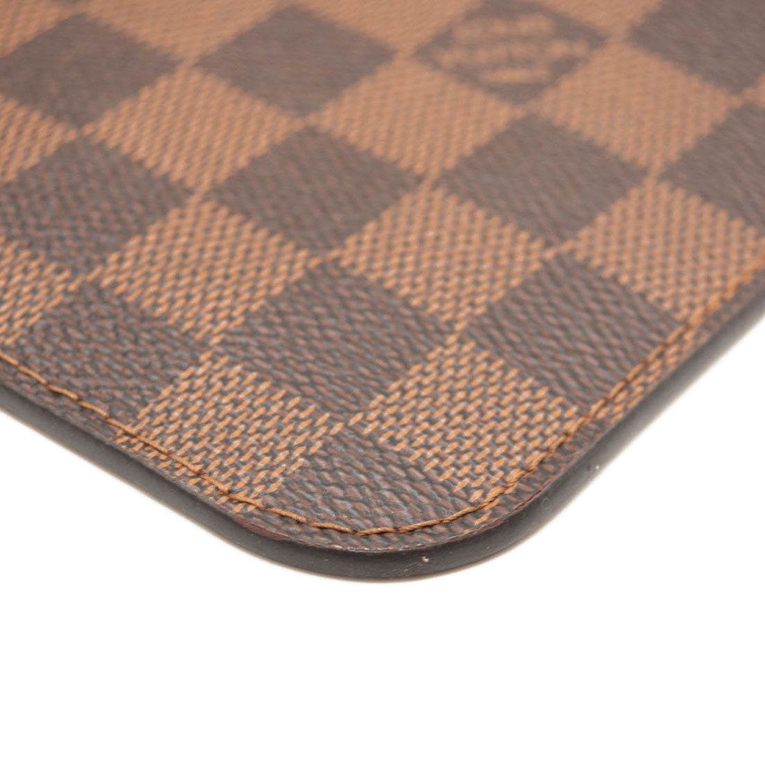 LOUIS VUITTON Damier Ebene Neverfull MM GM Pochette Rose Ballerine