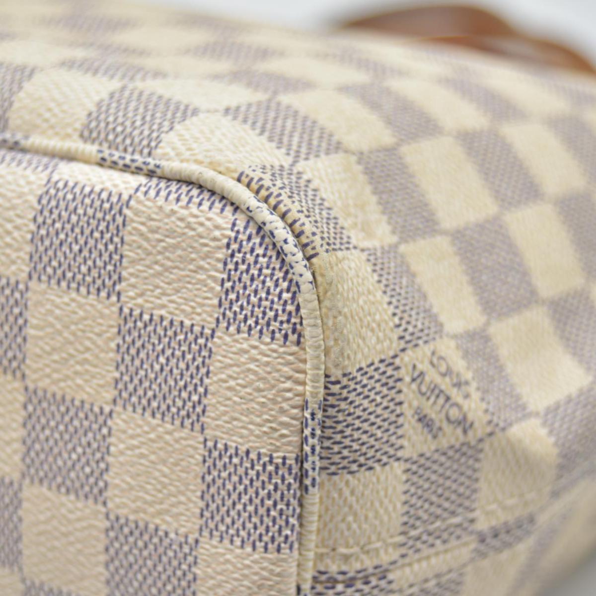 $2160 Louis Vuitton Damier Azur Neverfull PM Tote Bag Handbag VI3178 CONSIGNMENT