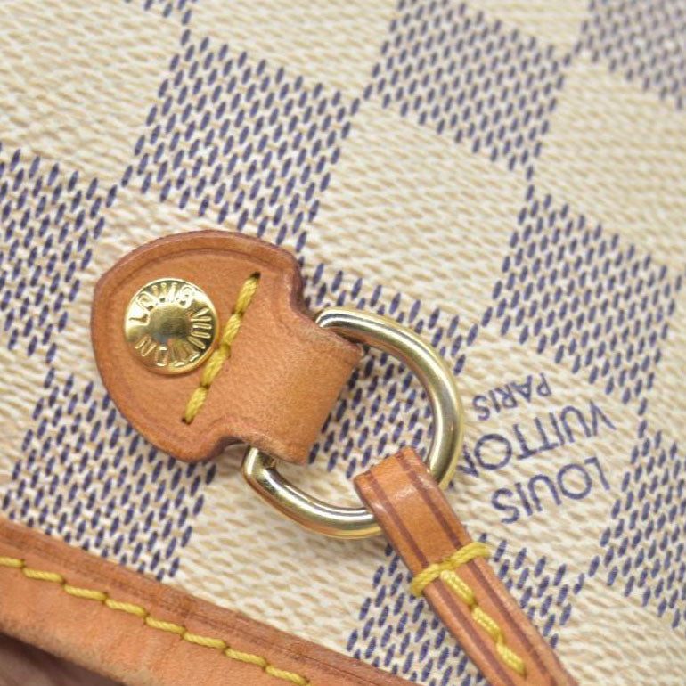$2160 Louis Vuitton Damier Azur Neverfull PM Tote Bag Handbag VI3178 CONSIGNMENT