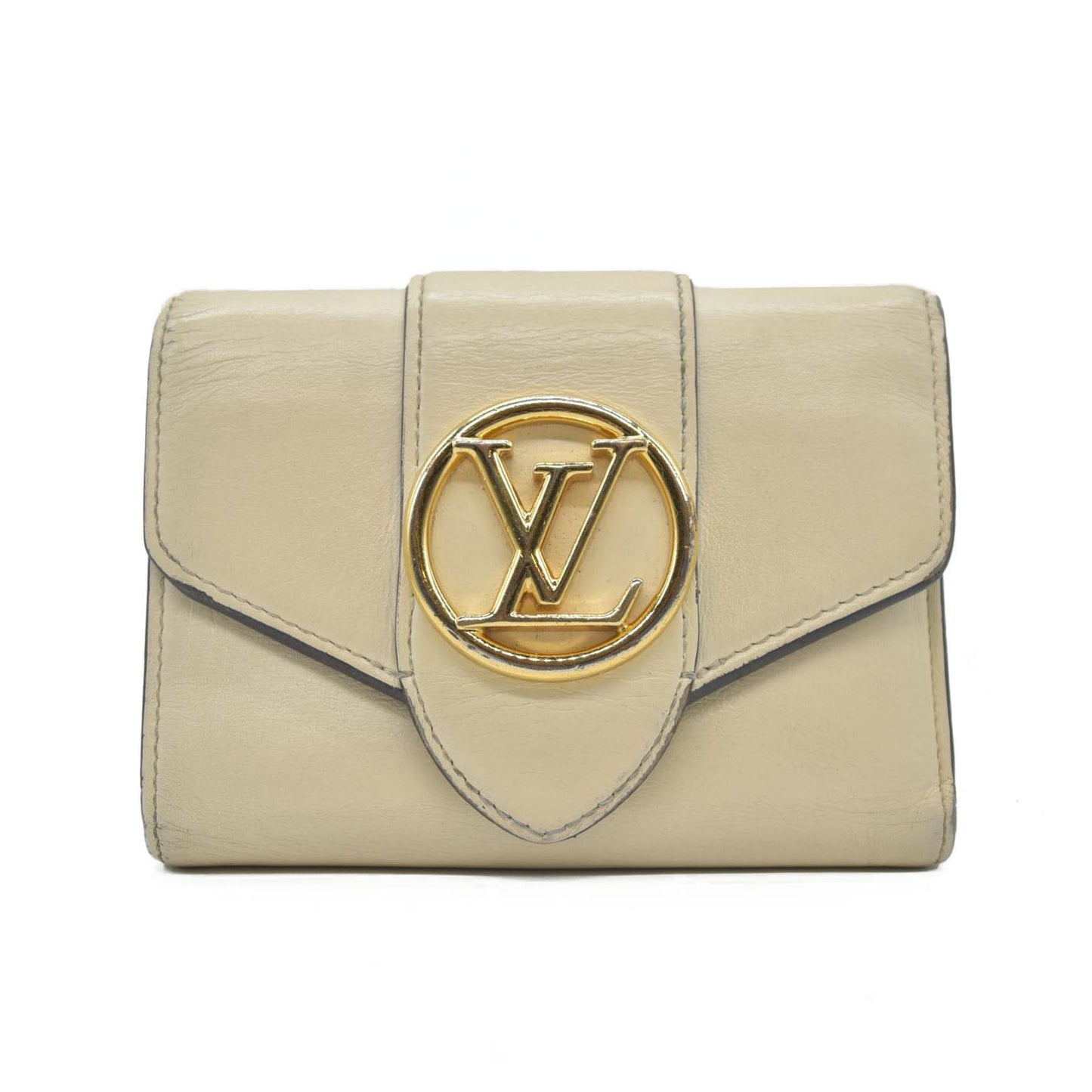 $705 2020 LOUIS VUITTON Portefeuille Pont Neuf Trifold Compact Wallet FH3210