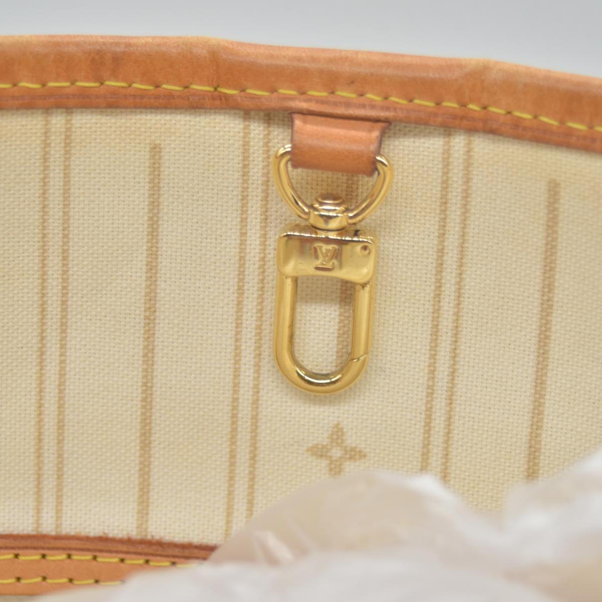 $2160 Louis Vuitton Damier Azur Neverfull PM Tote Bag Handbag VI3178 CONSIGNMENT