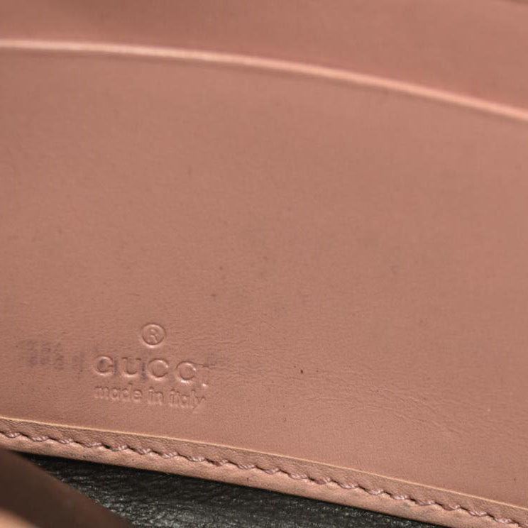 GUCCI Interlocking G GG Logo Canvas Zip Around Long Wallet Beige