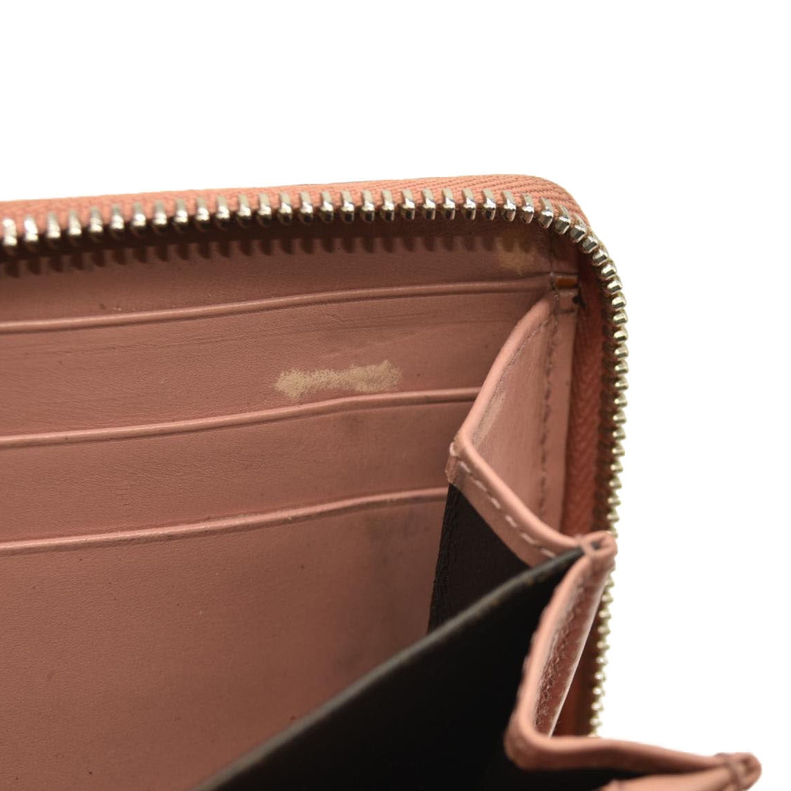 GUCCI Interlocking G GG Logo Canvas Zip Around Long Wallet Beige