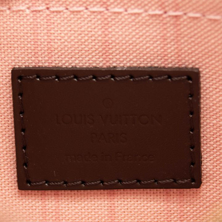 LOUIS VUITTON Damier Ebene Neverfull MM GM Pochette Rose Ballerine