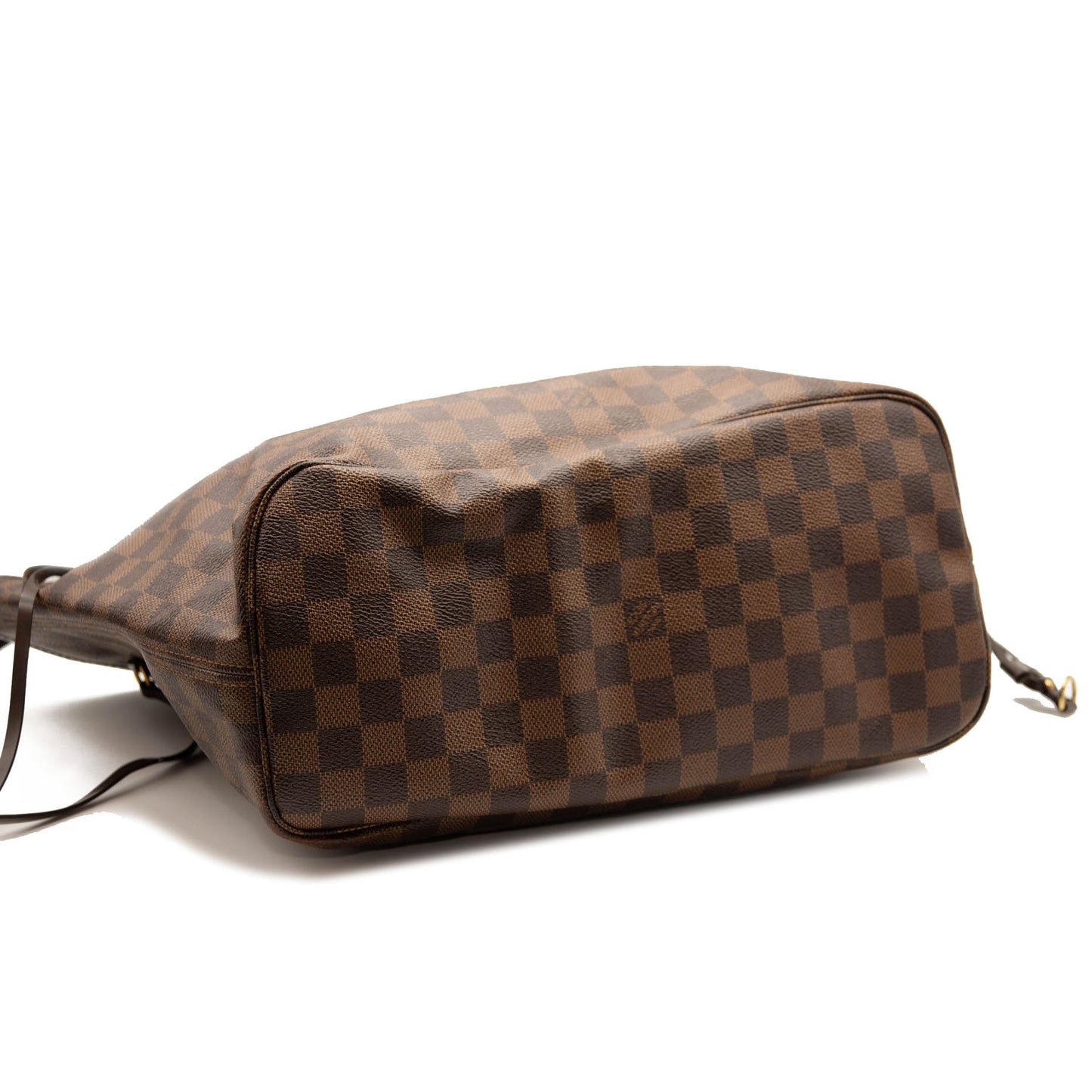 AR3146 LOUIS VUITTON Brown Damier Ebene Neverfull MM Tote Bag Rose Ballerine